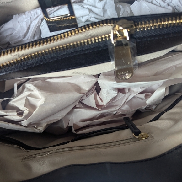 Brahmin Elegant Cream Crocodile-Embossed Tote Bag - Picture 10 of 12